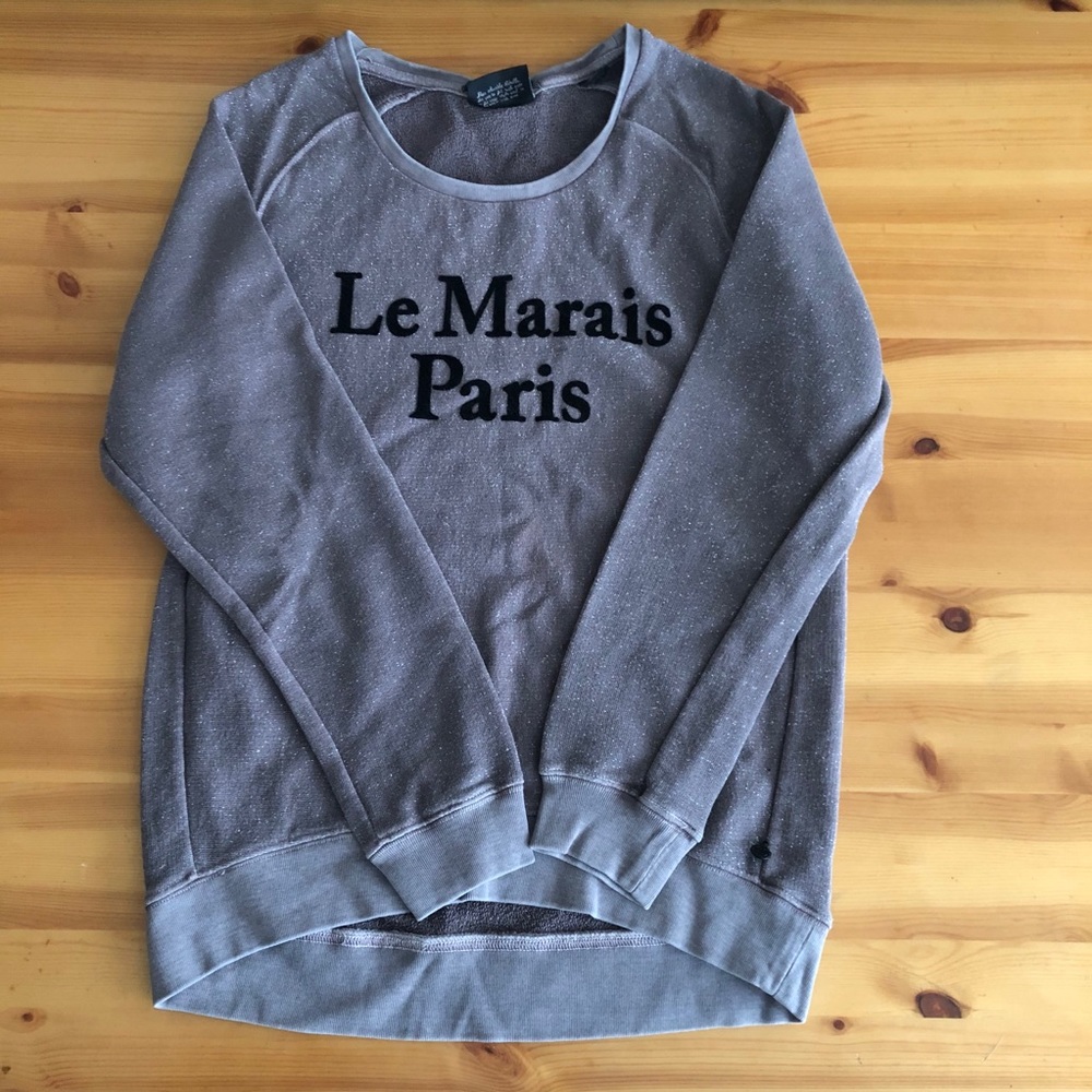 Maison Scotch Mauve Sparkle Sweatshirt Small 2